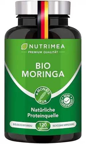 Moringa Kapseln von Plastimea Bio-zertifiziert ohne Zusätze