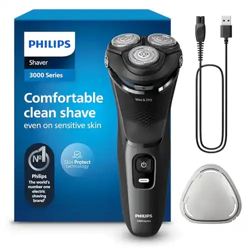 Philips Shaver Series 3000 Elektrischer Nass- und Trockenrasierer