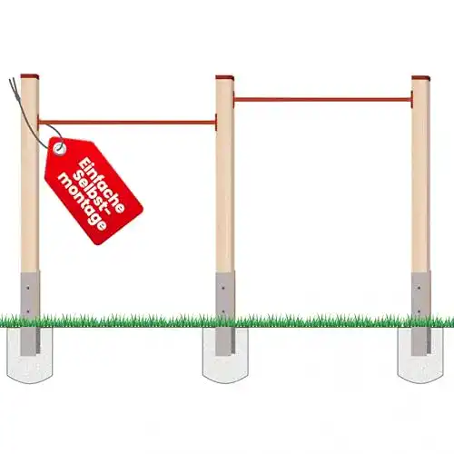 Turnreck Gartenpirat Doppelreck Modell DKR aus Kantholz