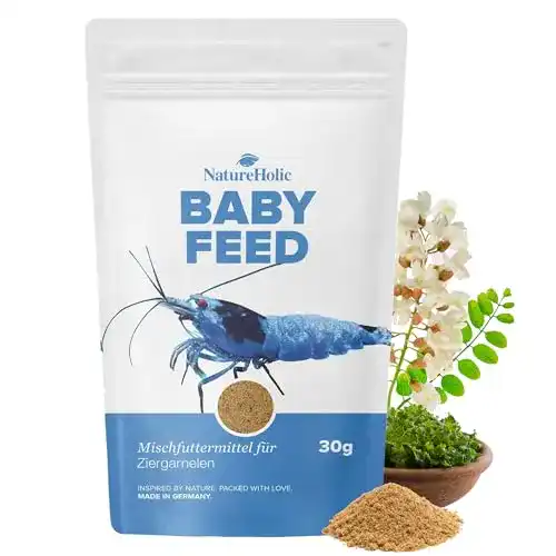 Garnelenfutter NatureHolic Babyfeed für Aufzucht von Babygarnelen