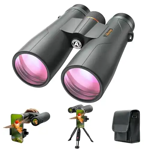 Adasion 15 x 56 UHD Fernglas für Erwachsene mit Handy-Adapter