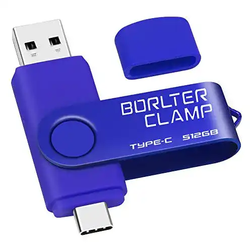 USB-C Stick 512GB Borlter Clamp Type C mit OTG-Funktion