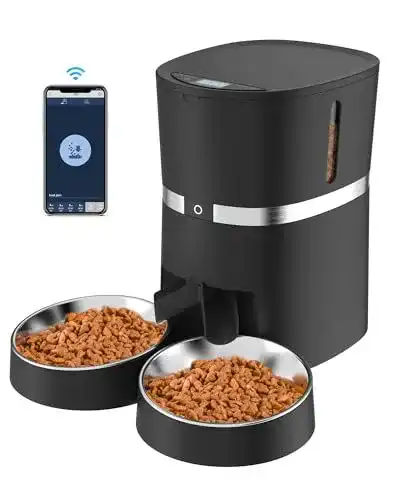 Futterautomat für Hunde und Katzen von WellToBe mit intelligenter Steuerung