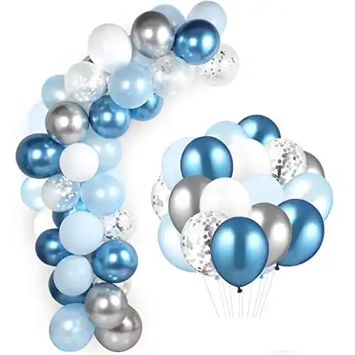 GAGAKU Luftballons 60 Stück Blau 12 Zoll Latex für verschiedene Anlässe