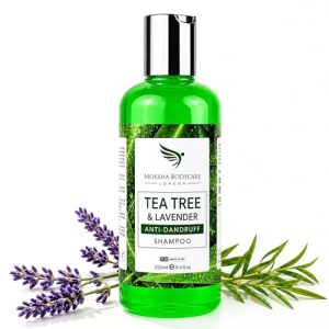 Teebaumöl Shampoo von Moksha Beauty gegen Schuppen und Juckreiz