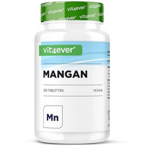 Mangan Vit4Ever 10 mg – 365 Tabletten für ein Jahr