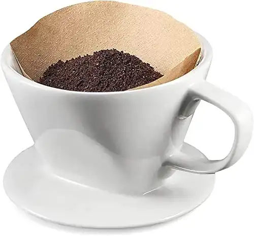 Porzellan Kaffeefilter TGetWorth Größe 4 für 2-4 Tassen