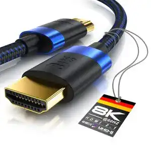 8K HDMI Kabel CSL für 8K/4K Geräte, 2 Meter, HDMI 2.1/2.0