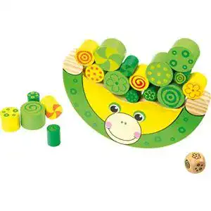 Motorikspielzeug Small Foot Balancierfrosch aus Holz für Kinder