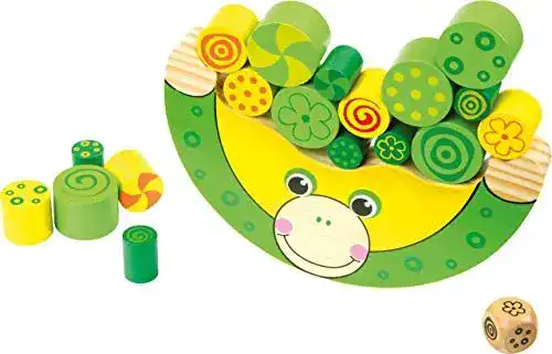 Motorikspielzeug Small Foot Balancierfrosch aus Holz für Kinder