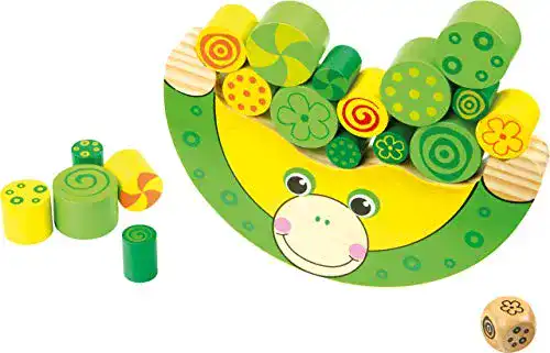 Motorikspielzeug Small Foot Balancierfrosch aus Holz für Kinder