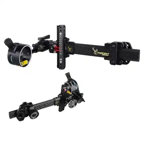 Compoundbogen-Visier Sharrow mit 6 Zoll Carbon Fiber Extension