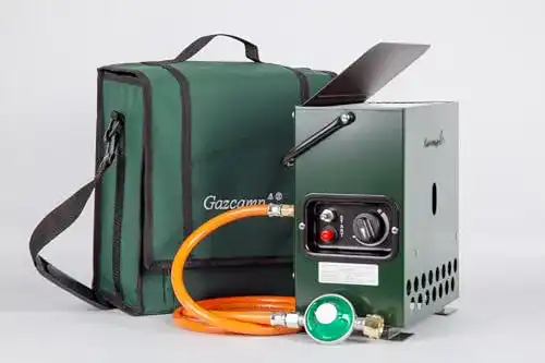Zeltheizung Gazcamp Heatbox 2000 mit Zubehör und Tragetasche