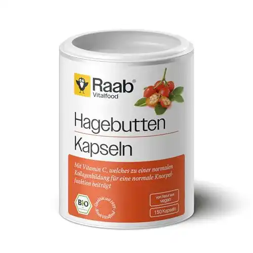 Hagebuttenextrakt Raab Vitalfood Bio Kapseln 150 Stück