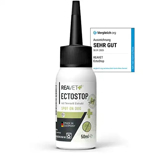 Zeckenschutz für Hunde ohne Chemie ReaVET EctoStop Spot On 50ml