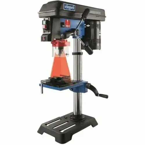 Tischbohrmaschine Scheppach DP16SL mit Laser und 5 Geschwindigkeiten