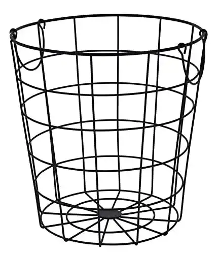 Drahtkorb Spetebo Metall Gitterkorb schwarz 29 cm