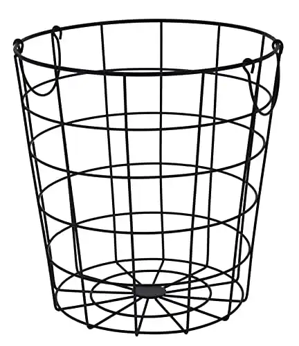 Drahtkorb Spetebo Metall Gitterkorb schwarz 29 cm