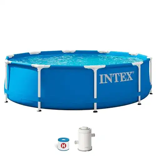 Intex 28202UK 10ft x 30in Metallrahmen Swimming Pool mit Filterpumpe