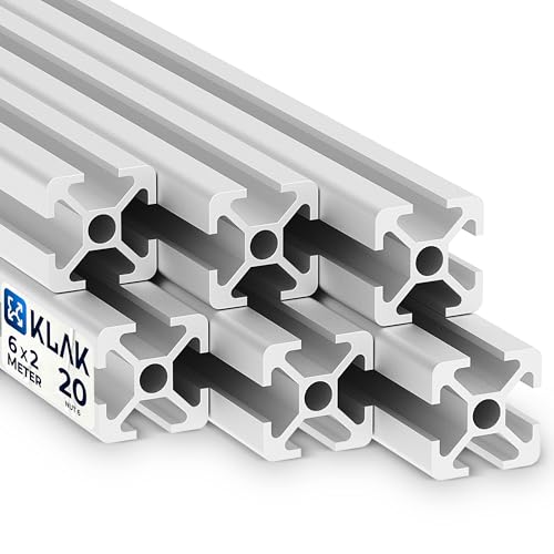Alu Profile tktrading24 6 Stück 20x20mm 2m System