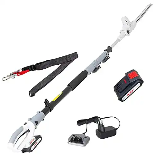 Akku Teleskop Heckenschere IKRA ICPH 2040 mit 20V Akku und Ladegerät