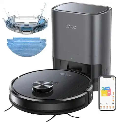 Zaco A10 Pro Saug- und Wischroboter mit 2,5l Absaugstation und Lasernavigation