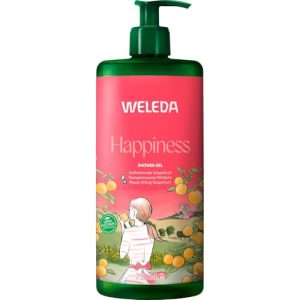Weleda Bio Happiness XXL Duschgel vegan Duschgel mit Grapefruit, Mandarine und Limette