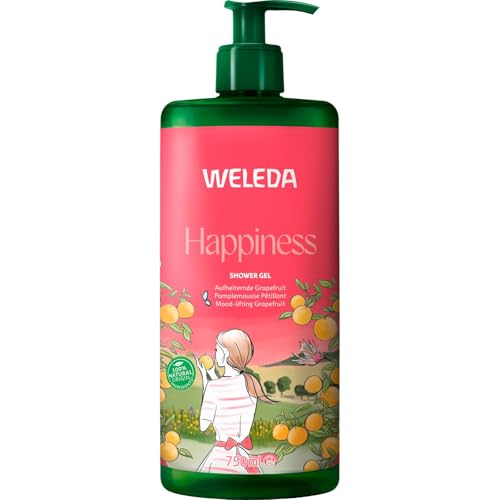 Weleda Bio Happiness XXL Duschgel vegan Duschgel mit Grapefruit, Mandarine und Limette