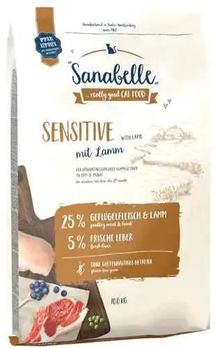 Sanabelle Sensitive Katzenfutter mit Lamm für empfindliche Katzen