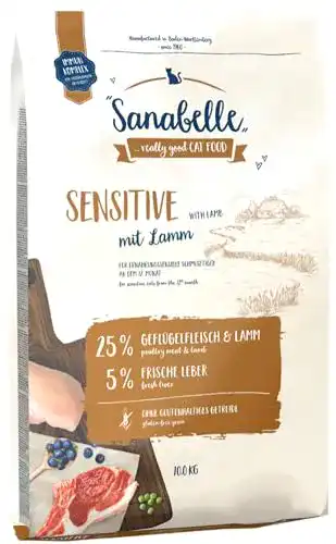 Sanabelle Sensitive Katzenfutter mit Lamm für empfindliche Katzen