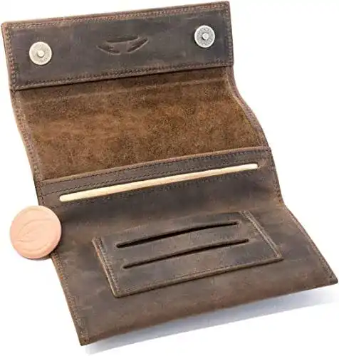 Tabaktasche Comari Premium aus Leder für Dreh-Tabak