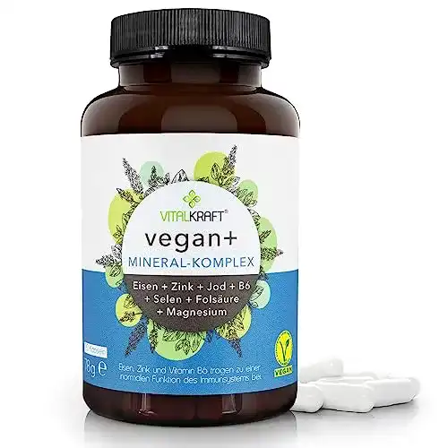 Nahrungsergänzungsmittel für Veganer: VITALKRAFT Vegan+ Kapseln