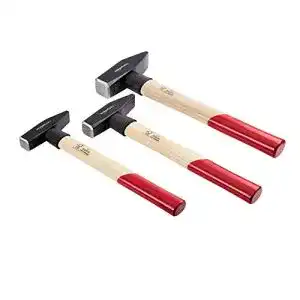 Schlosserhammer Amazon Basics, Set, Stiel aus Hickoryholz, 3 Teile