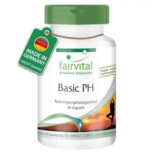 Basentabletten Fairvital Basic PH hochdosiert vegan 90 Kapseln