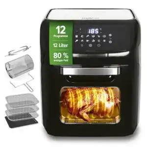 Heißluftfritteuse Maxxmee 12 Liter Digital Fettarmer Heißluftofen