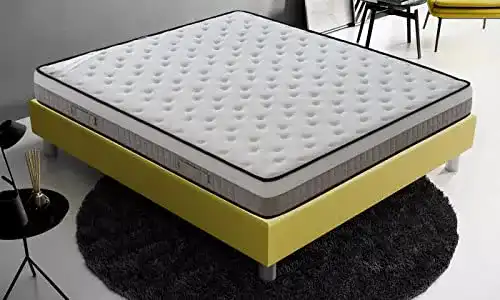 Taschenfederkernmatratze 80 x 200 cm mit Memory Foam und 7 Liegezonen