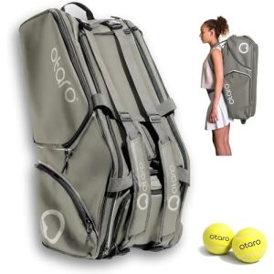 Tennistasche Otaro 82L in Grau mit Schuhfach und Thermofächern