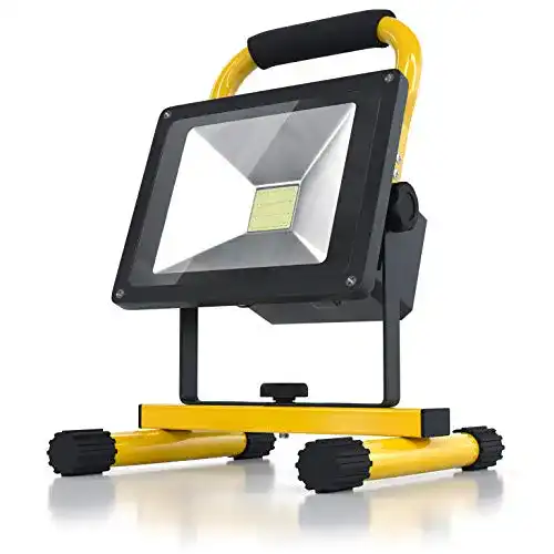 LED Akku-Strahler von Brandson für Baustellen und Outdoor