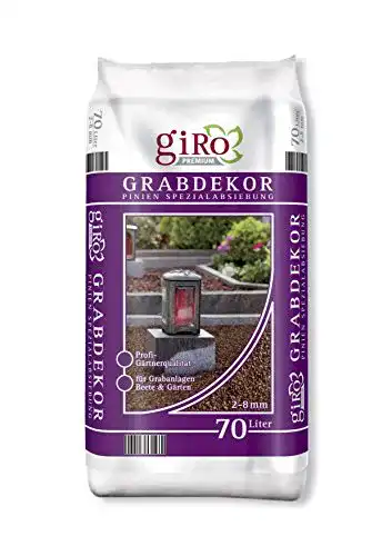 Rindenmulch Giro 70 Liter Premium Grabdekor aus Pinienrinde