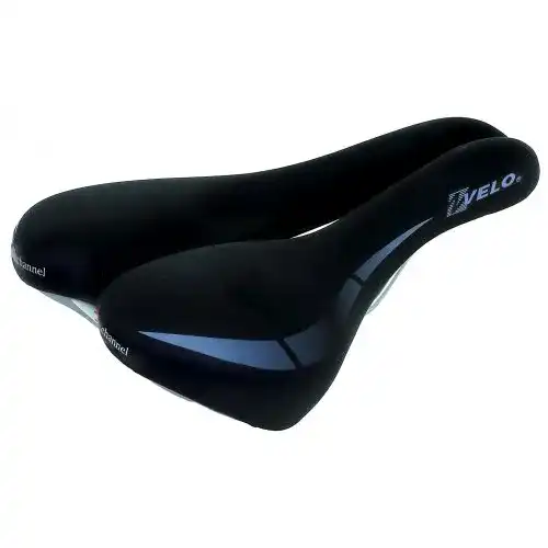 Fahrradsattel Velo schwarz Wide Channel Touringsattel O-Zone
