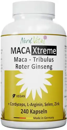 Testosteron-Booster Nord Vital 240 Kapseln mit Maca Gold