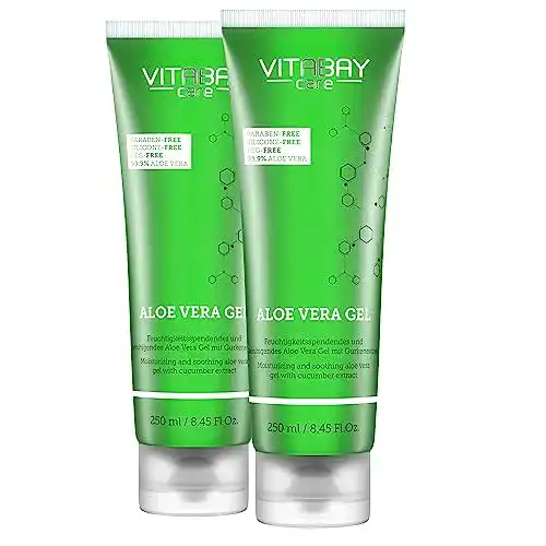 Aloe Vera Gel von Vitabay 100 Prozent (99,9%) 2x 250ml