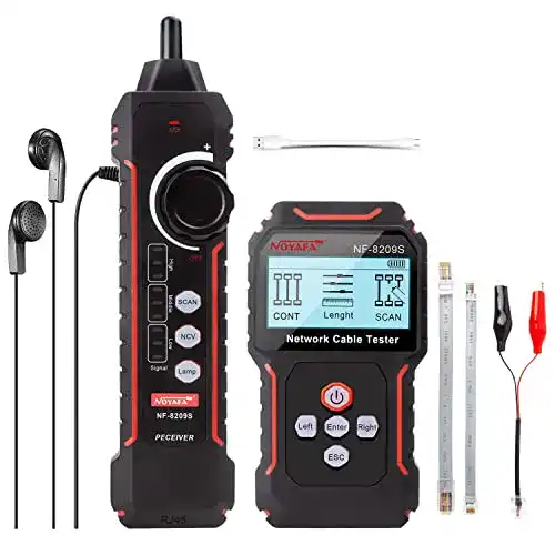Netzwerktester Noyafa NF-8209S mit PoE und Kabellängentest