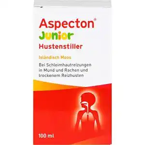 Hustenstiller Aspecton Junior Isländisch Moos Saft 100 ml für Kinder