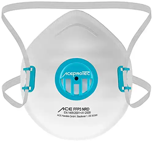 FFP3-Maske mit Ventil ACE 5 Stück ProTec