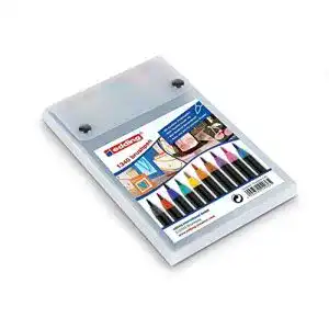 Edding 1340 Pinselstifte – 10er Set in bunten Farben