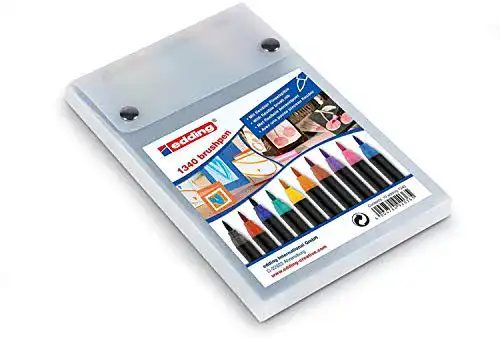 Edding 1340 Pinselstifte – 10er Set in bunten Farben
