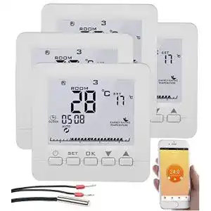 Raumthermostat WLAN von Revolt im 4er-Set für Fußbodenheizung