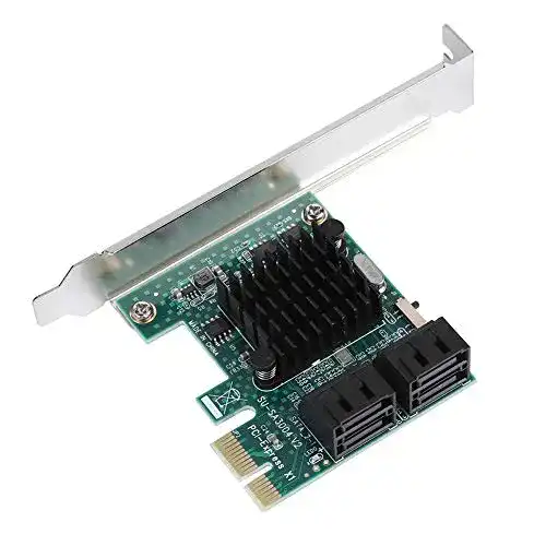 Raid-Controller Vbestlife PCI-E zu SATA 3.0 Erweiterungskarte 4-Port