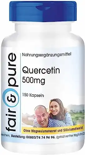 Quercetin Fair & Pure 500mg hochdosiert vegan 150 Kapseln